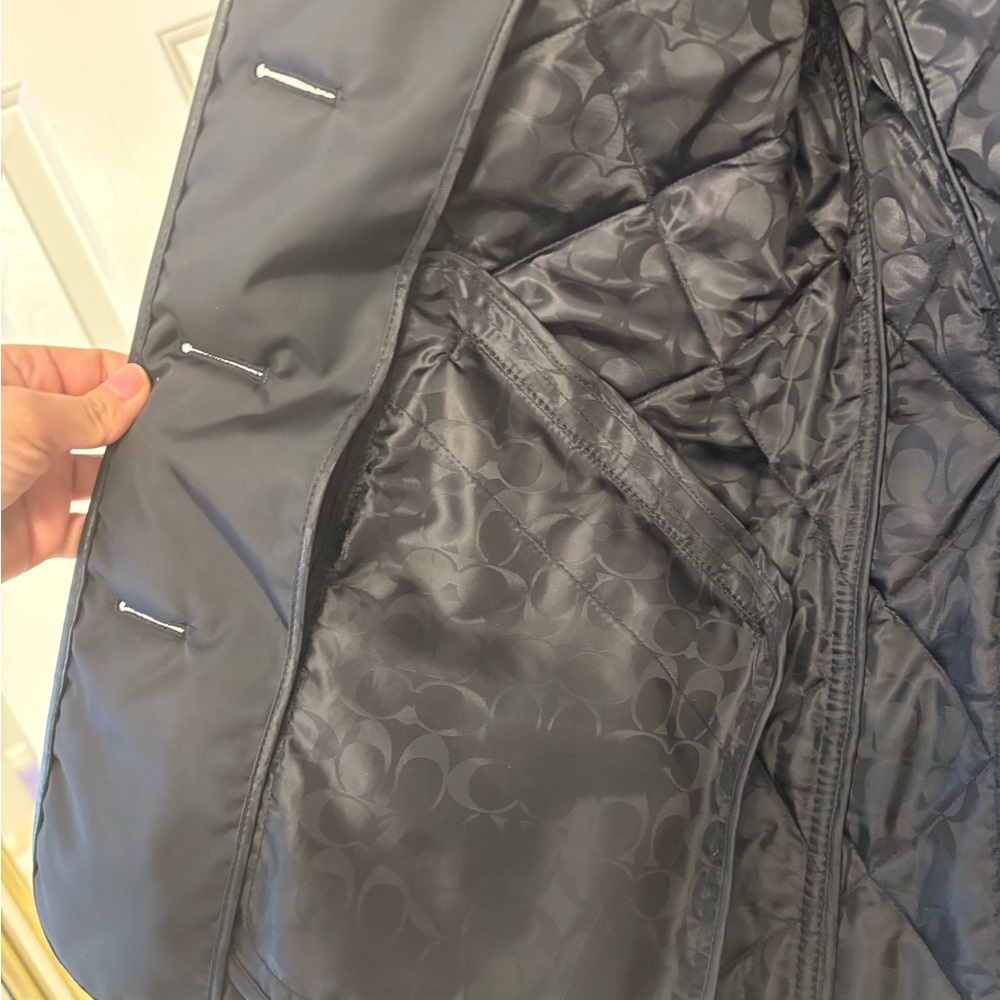 Coach women Quilted black Jacket - Picture 10 of 11